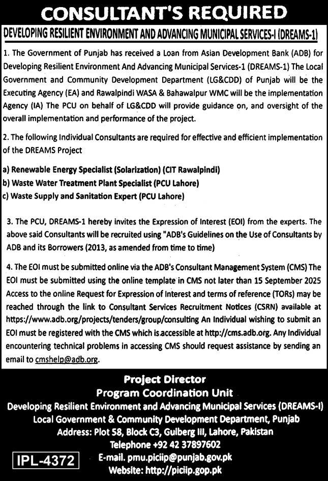 Consultant Jobs At Local Government & Community Development 