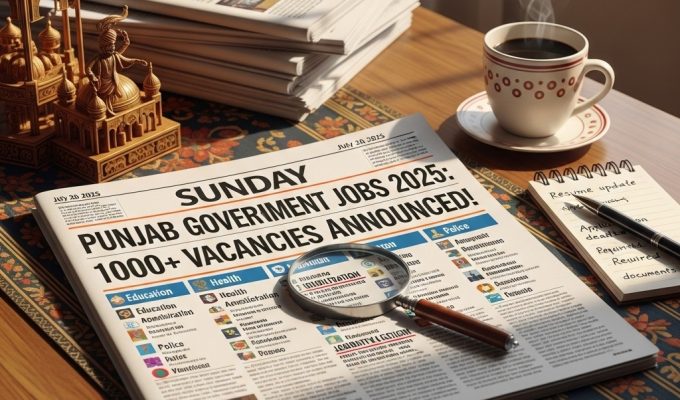 Punjab Government Sunday Jobs 20 July 2025