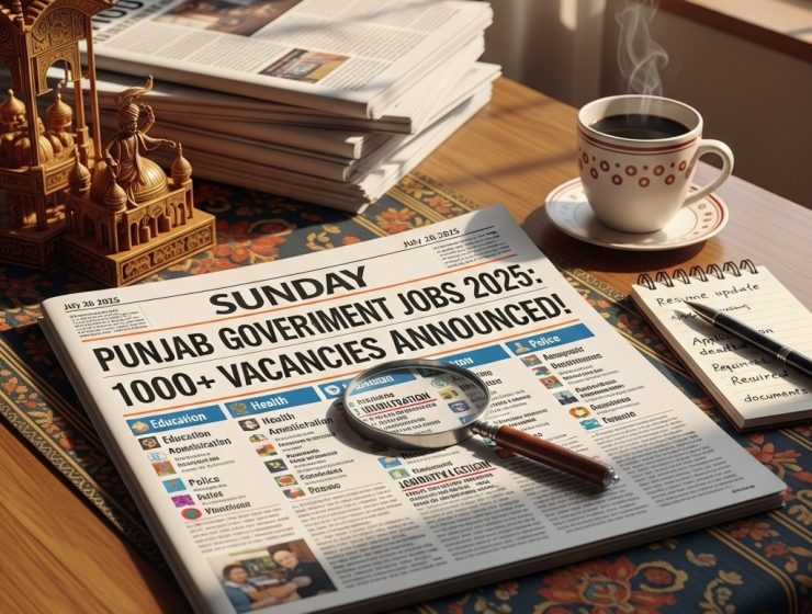 Punjab Government Sunday Jobs 20 July 2025