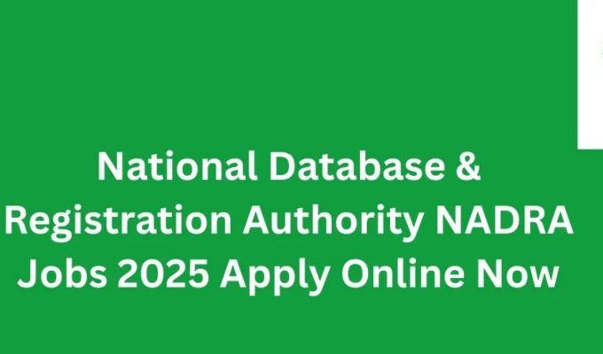 National Database & Registration Authority Jobs September 2025