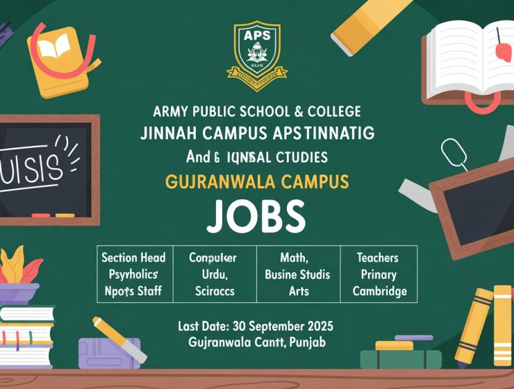 Job of Army Public School for International Education of September 2025