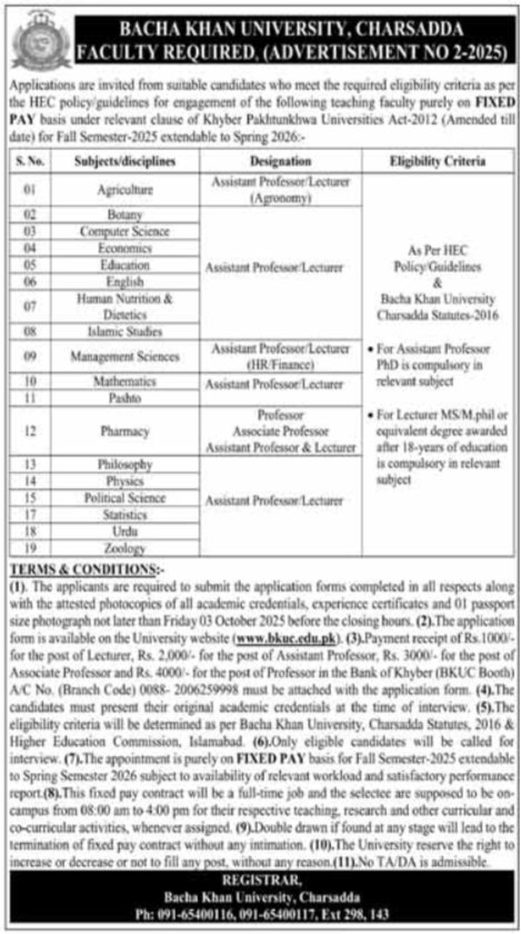 Government Jobs in Khyber Pakhtunkhwa Kpk