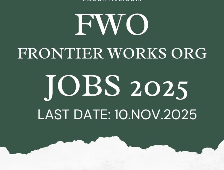 Latest Frontier Works Organization FWO Jobs Rawalpindi 2025