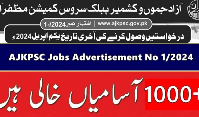 Azad Jammu & Kashmir Public Service Commission AJKPSC Jobs 2025