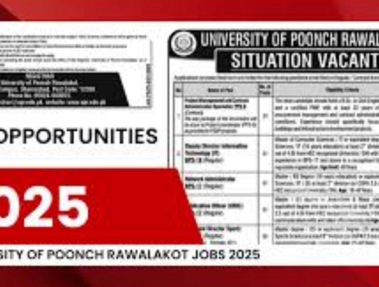 Latest The University of Poonch Rawalakot Management Jobs Rawalakot 2025