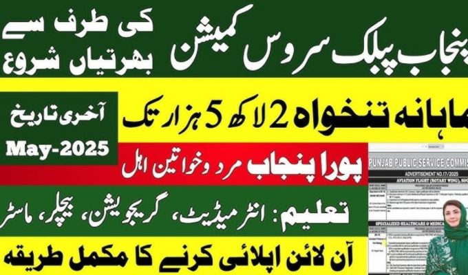 Punjab Public Service Commission PPSC Management Jobs Lahore 2025