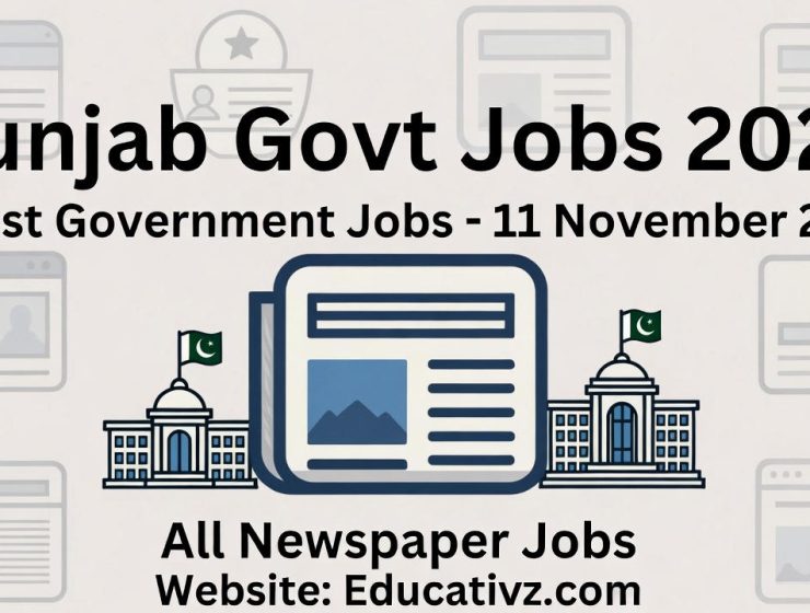 Latest Govt Jobs in Punjab on 11 November 2025 Advertisement