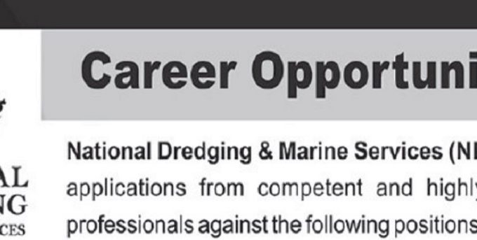 Latest National Dredging & Marine Services Jobs Karachi 2025