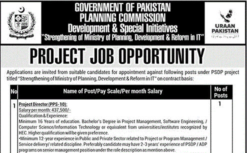 Latest Planning Commission jobs Islamabad 2025