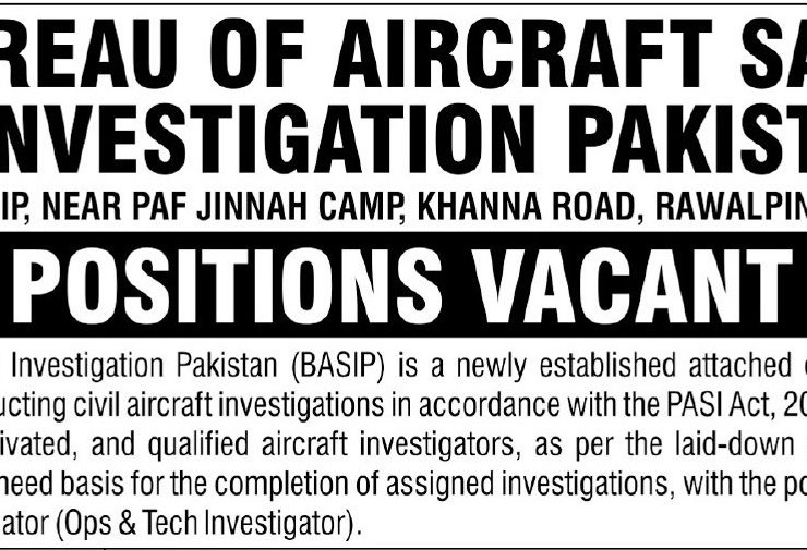 BASIP Pakistan Jobs 2025 – High-Paying Aircraft Investigator Vacancies in Rawalpindi