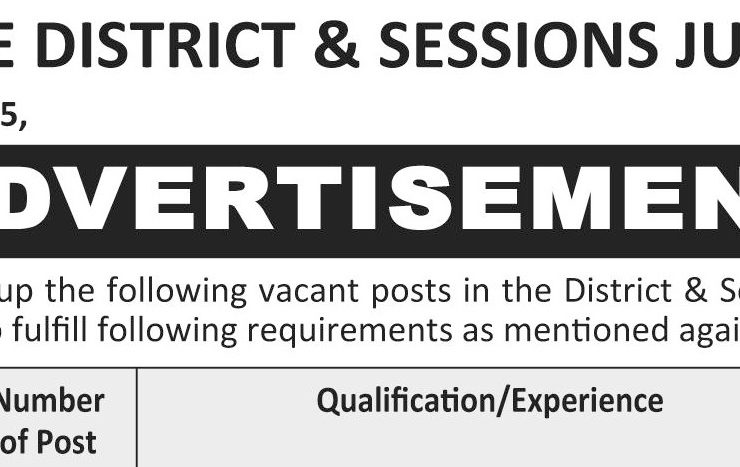 District & Sessions Court Matiari Jobs 2025 – Apply Online via NTS