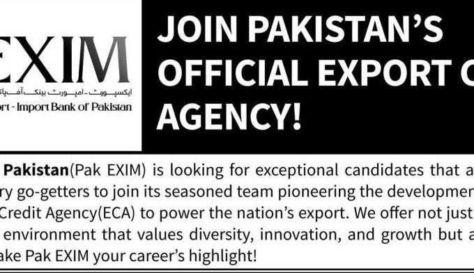 EXIM Bank of Pakistan Jobs 2025 Apply Online for Karachi, Lahore & Islamabad