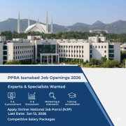 PPRA Islamabad Jobs 2026 – Apply Online via National Job Portal