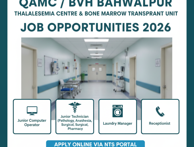 QAMC/BVH Bahawalpur Jobs 2026 – Apply via NTS