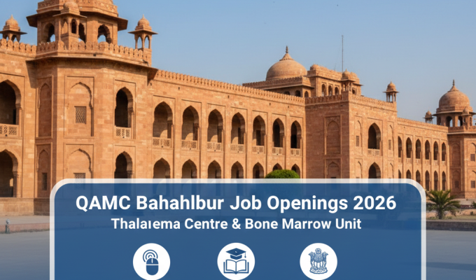 Quaid-e-Azam Medical College QAMC Bahawalpur Jobs 2026 – Apply via NTS