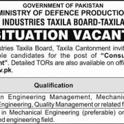 Heavy Industries Taxila Board Jobs Openings 2025