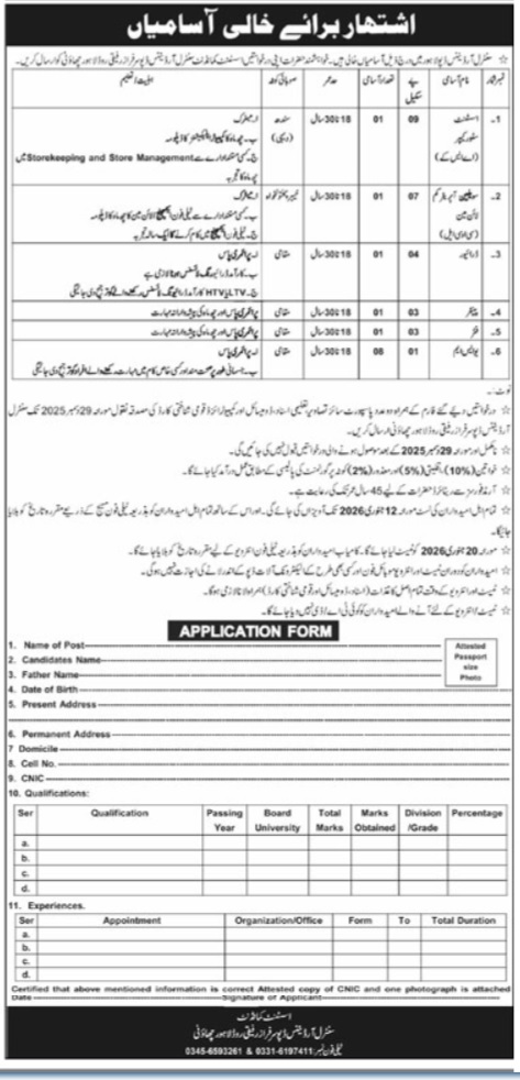 Latest Central Ordnance Depot COD Jobs Lahore 2025