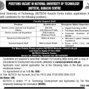 National University of Technology (NUTECH) Karachi Careers 2025 – Hiring Qualified