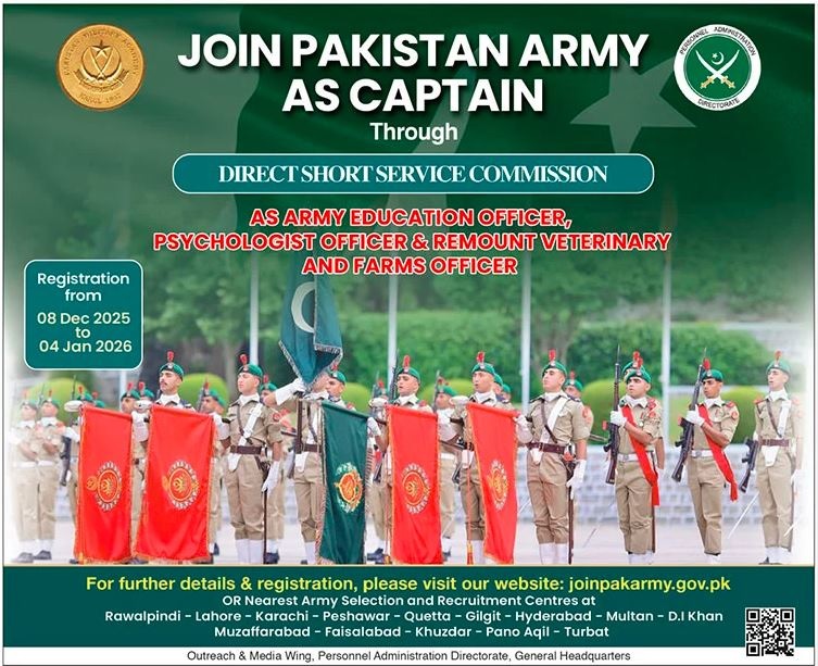 Latest Pakistan Army Jobs Rawalpindi 2025