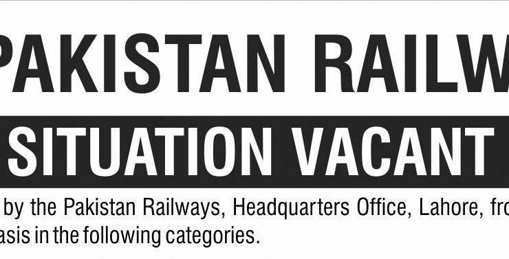 Latest Pakistan Railways Jobs Lahore 2025