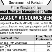 National Disaster Management Authority (NDMA) Jobs Openings 2025