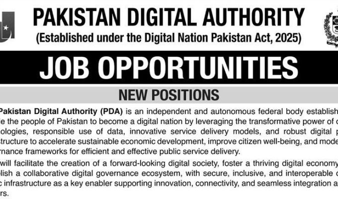 Pakistan Digital Authority (PDA) Jobs 2025 – Apply via Email