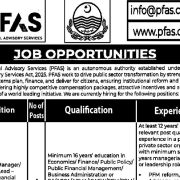 Punjab Financial Advisory Services (PFAS) Jobs 2026 – Apply for Qualified