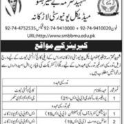 Shaheed Mohtarma Benazir Bhutto Medical University (SMBBMU) Larkana Jobs 2026