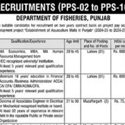 Department of Fisheries Punjab Jobs 2026 – Aquaculture Malls Project | Apply Online