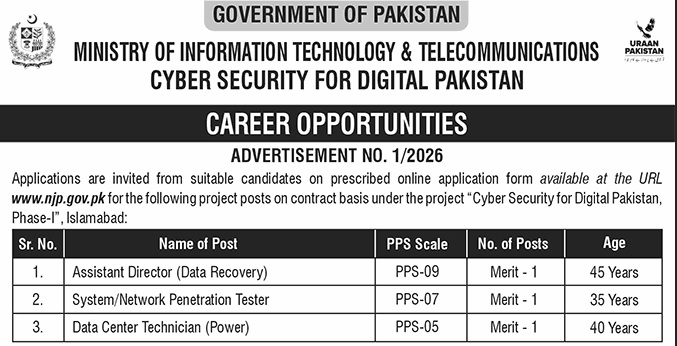 Ministry of Information Technology & Telecommunications Jobs 2026