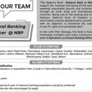 National Bank of Pakistan (NBP) Jobs 2026 – Apply Online for General Banking Officer