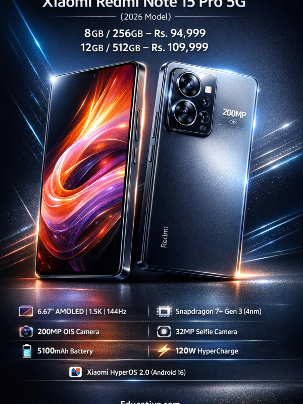 Xiaomi Redmi Note 15 Pro 5G back design and camera module