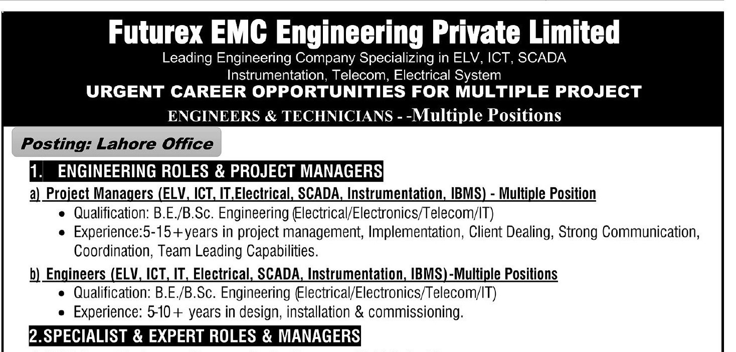 Futurex EMC Engineering Private Limited Jobs 2026 – Apply via Email