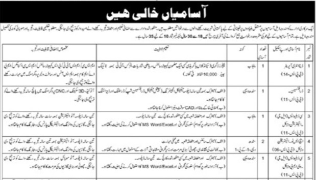 501 Central Workshop EME Rawalpindi Jobs 2026 – Apply by Post
