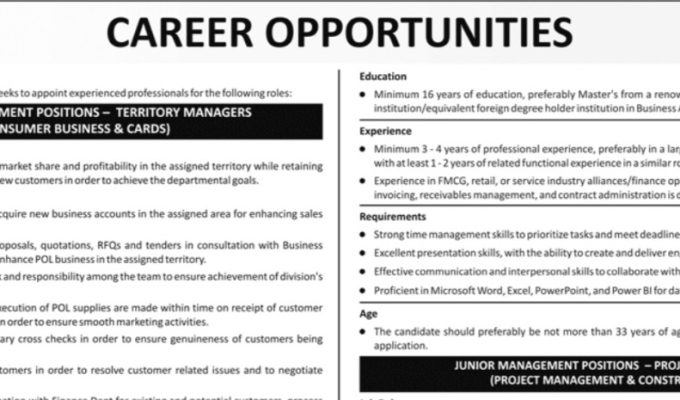 Karachi-Based Company Career Jobs 2026 – Apply Online