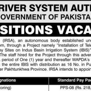 Indus River System Authority IRSA Jobs 2026 – Latest Federal Government Vacancies