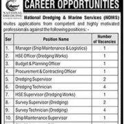 National Dredging & Marine Services (NDMS) Jobs 2026 – Latest Contract Vacancies