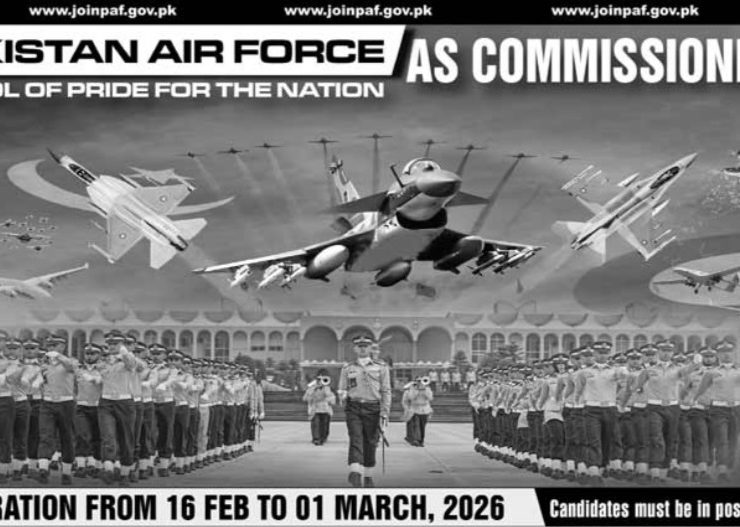 Pakistan Air Force Commissioned Officer Jobs 2026 – Apply Online at joinpaf.gov.pk