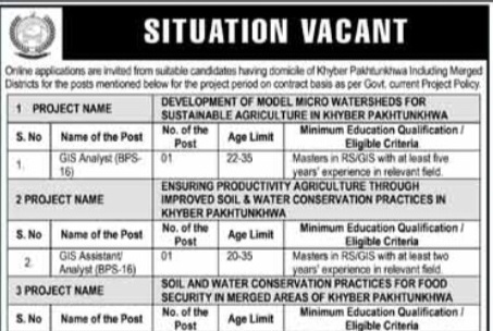 Directorate General of Soil & Water Conservation KP Jobs 2026