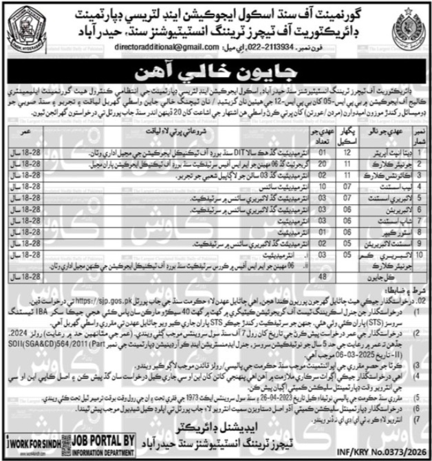 Latest School Education & Literacy Department Jobs Hyderabad 2026
