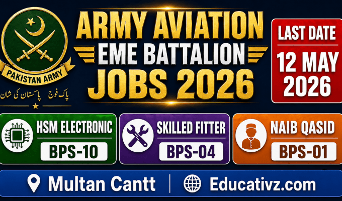 499 Army Aviation EME Battalion Multan Cantt Jobs Advertisement 2026 Educativz