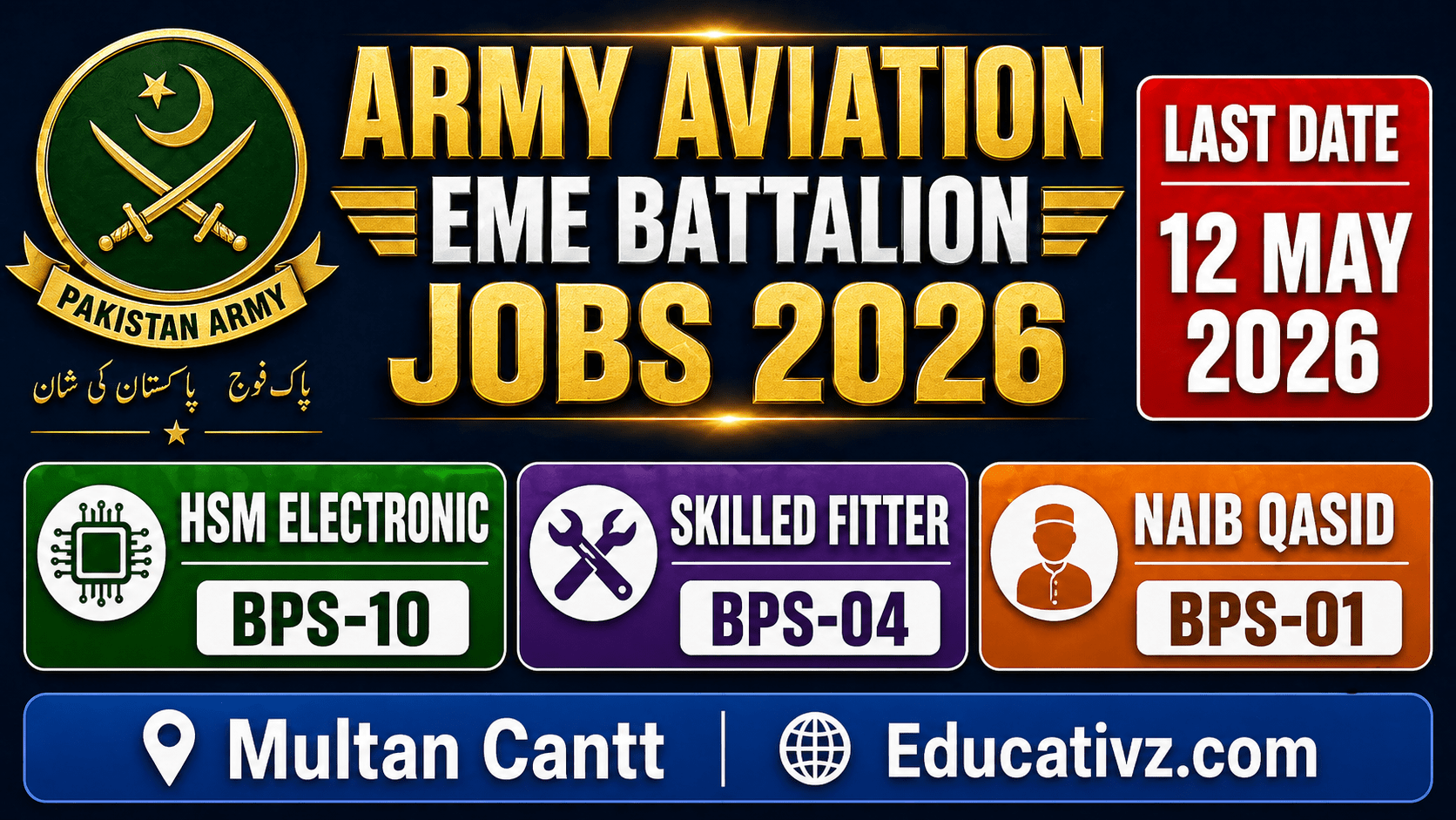499 Army Aviation EME Battalion Multan Cantt Jobs Advertisement 2026 Educativz