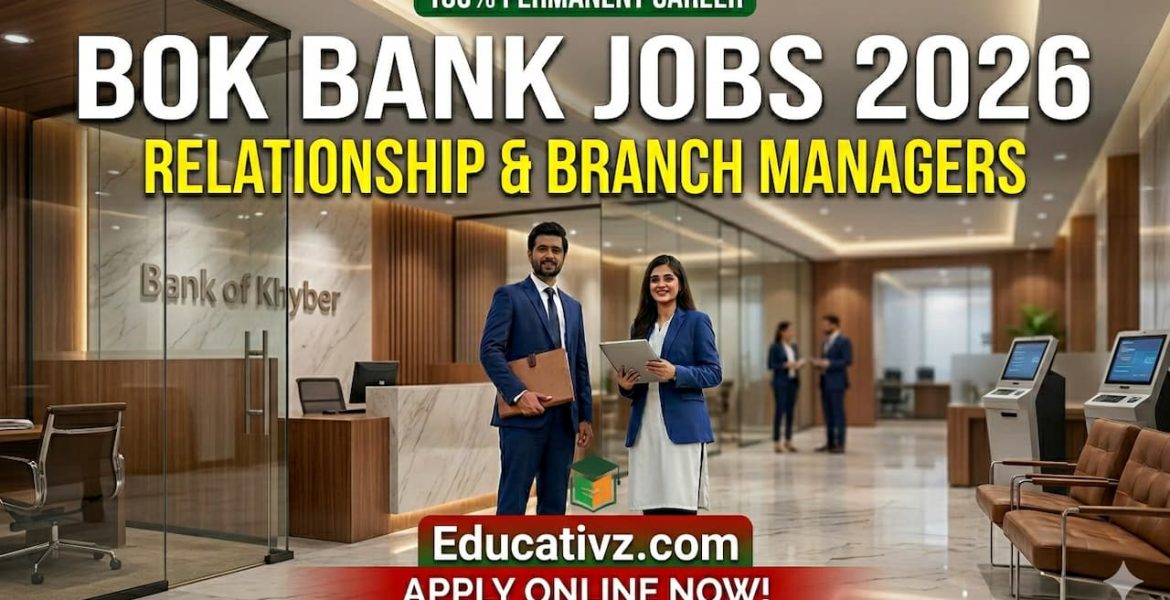 Official Career Advertisement of Bank of Khyber (BOK) April 2026 for Branch Managers and Relationship Officers.