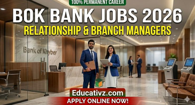 Official Career Advertisement of Bank of Khyber (BOK) April 2026 for Branch Managers and Relationship Officers.