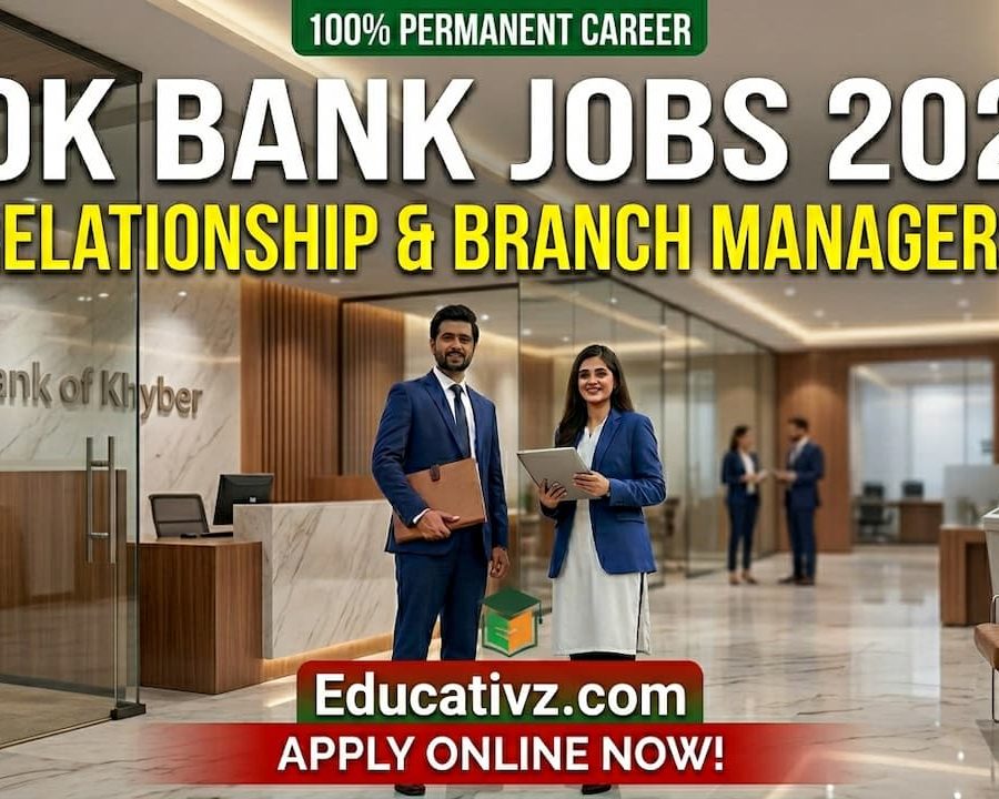 Official Career Advertisement of Bank of Khyber (BOK) April 2026 for Branch Managers and Relationship Officers.