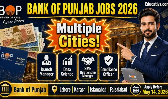 Bank of Punjab BOP Official Job Vacancies April 2026 Portal