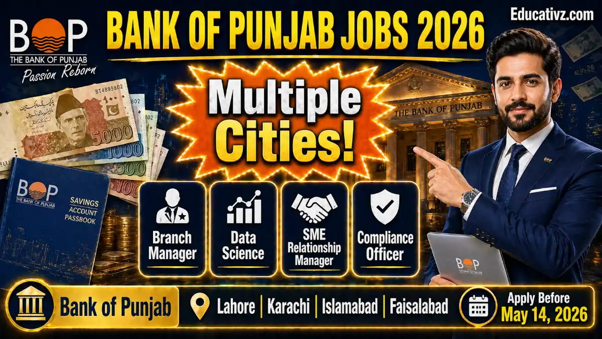 Bank of Punjab BOP Official Job Vacancies April 2026 Portal