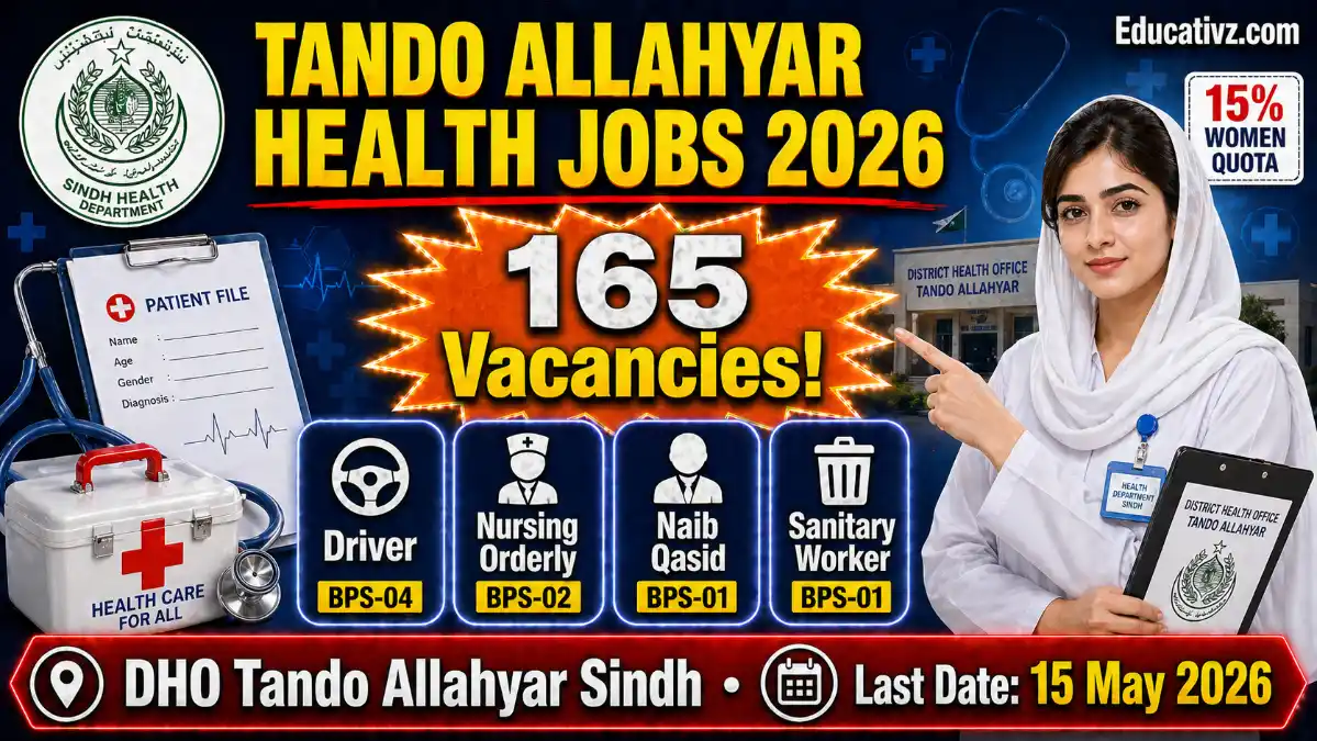 District Health Office Tando Allahyar Recruitment Advertisement 2026