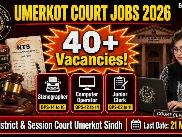 District and Session Judge Umerkot Jobs Advertisement April 2026