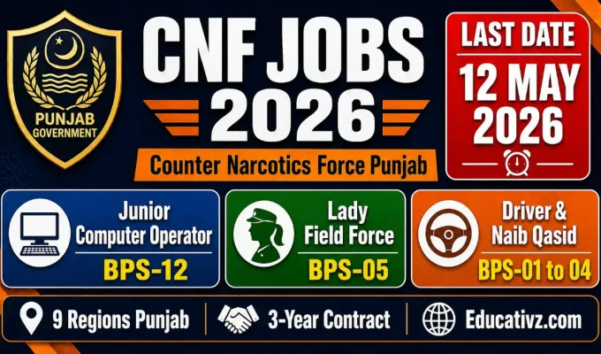 Excise Taxation and Narcotics Control Department Punjab CNF Jobs Advertisement 2026